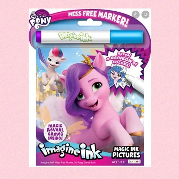 My Little Pony NEW 20 Page Magic Ink Pictures 1 Mess Free Magic Ink Marker gifts - Picture 2 of 5